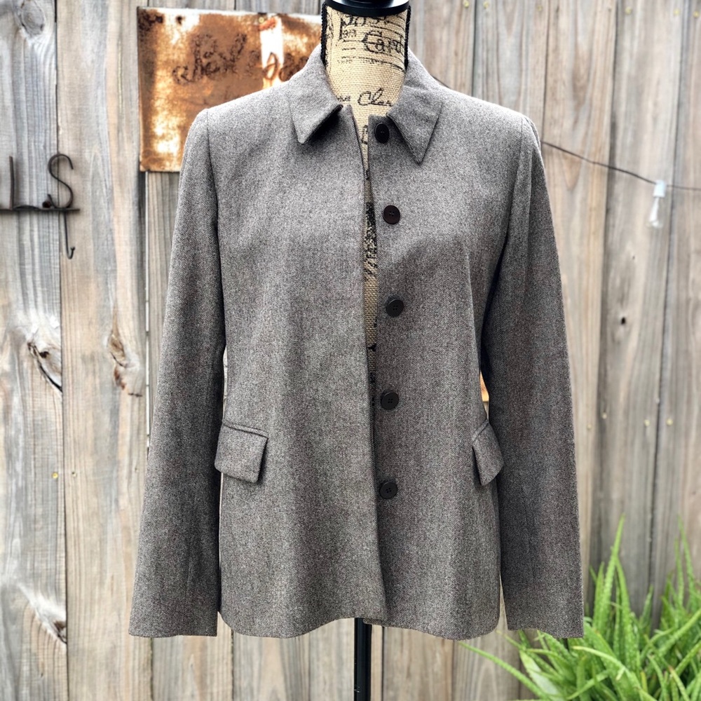 Lafayette New York Brown Wool Blazer size 4